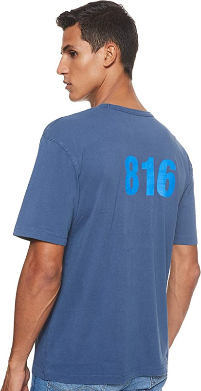 LEE HALF SLEEVE GRAPHIC MĘSKI T-SHIRT KOSZULKA Z KRÓTKIM RĘKAWEM LOGO SKY CAPTAIN L63GFEHY 112115025
