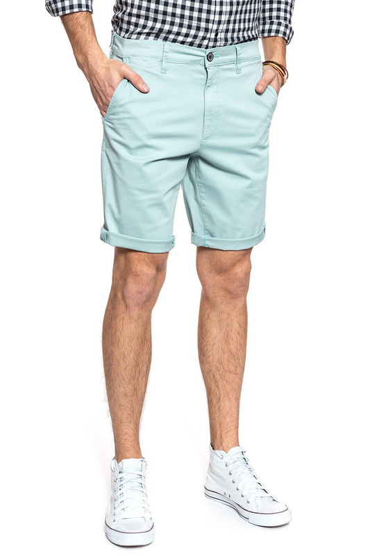 SPODENKI WRANGLER CHINO SHORT MIST BLUE W14AWA078 112126577