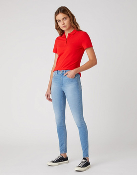 DAMSKIE SPODNIE JEANSOWE WRANGLER HIGH RISE SKINNY SOFT CLOUD W27H-ZI-29R 112128152