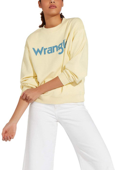 BLUZA DAMSKA WRANGLER 80'S RETRO SWEAT VANILLA W6N0IGX6Z 112130782