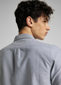 MĘSKA KOSZULA MATERIAŁOWA LEE BUTTON DOWN CLOUD BURST GREY L880KUJE 112123233
