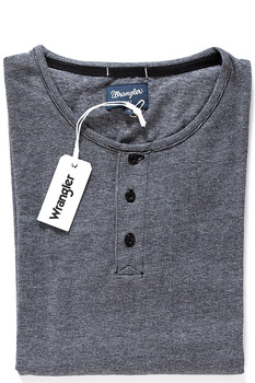 WRANGLER LS HENLEY PHANTOM W7B02F516
