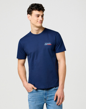 MESKA KOSZULKA WRANGLER SMALL AMERICANA TEE NAVY 112371410