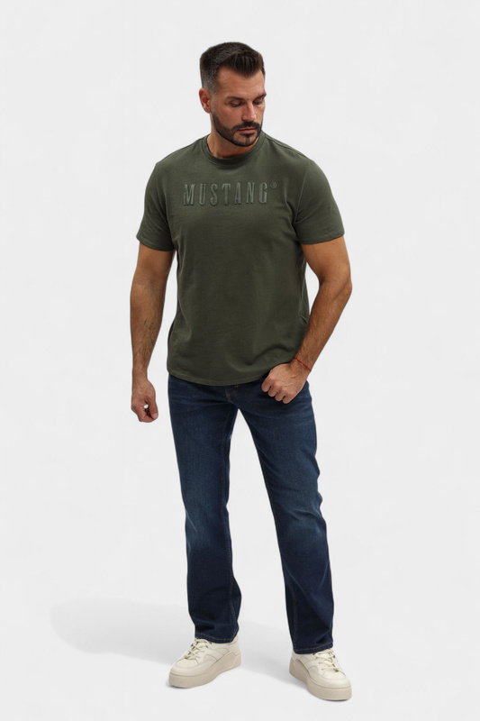 Męskie Spodnie Jeansowe Mustang Style Tramper Straight Denim Blue 1017231 5000 803