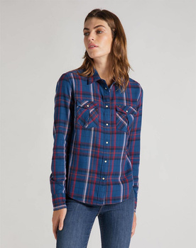 LEE REGULAR WESTERN SHIR OIL BLUE L45SJHMO 112110488