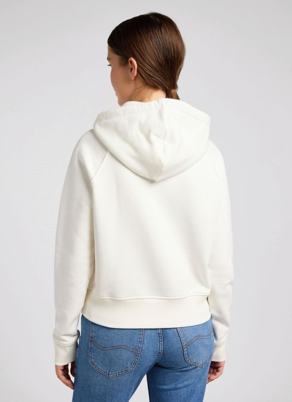 DAMSKA BLUZA LEE ZIP THROUGH HOODIE ECRU 112350174