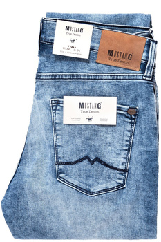 SPODNIE MĘSKIE MUSTANG Jeans Vegas Slim Fit  Light Used Blue 1008321 5000 435