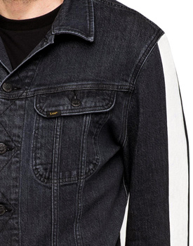 LEE SLIM RIDER RETRO MĘSKA KURTKA JEANSOWA BASELINE BLACK L89RRGAW 112123902