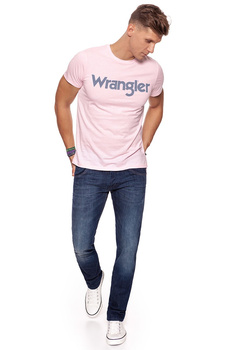 KOSZULKA WRANGLER SS LOGO TEE PEPPA PINK W7A86D3U6 112131299