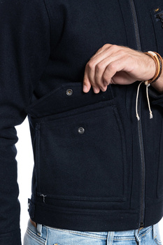MĘSKA KURTKA ZIMOWA LEE 191J WOOL JACKET MIDNIGHT NAVY L86FVOMA 112122658