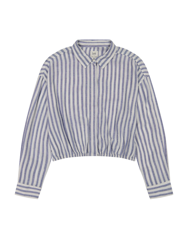 DAMSKA KOSZULA LEE ELASTICATED SHIRT SURF BLUE STRIPE 112363503