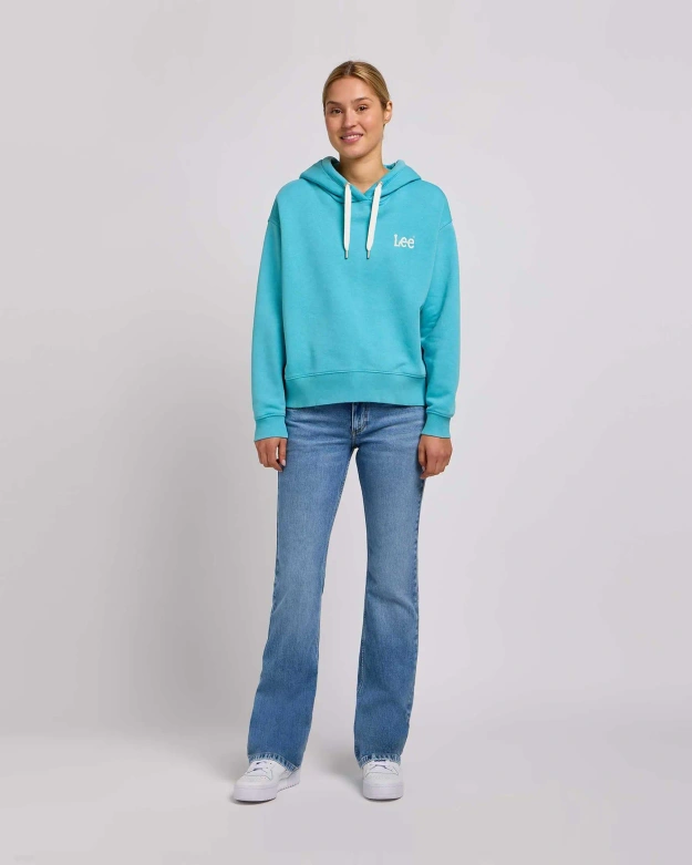 DAMSKA BLUZA LEE ESSENTIAL HOODIE BAY BLUE 112350245