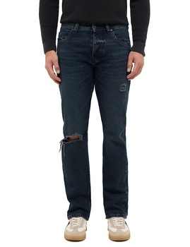 Męskie Spodnie Jeansowe Mustang Style Michigan Straight Denim Blue 1015518 5000 883