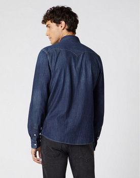 MĘSKA KOSZULA JEANSOWA WRANGLER WESTERN DENIM SHIRT DARK INDIGO W5974O71E 112129866