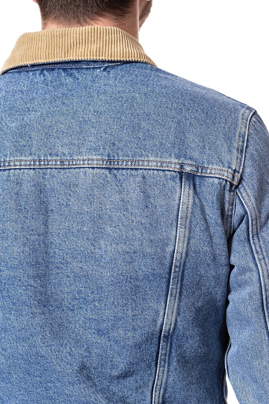 KURTKA JEANSOWA WRANGLER HAWKINS JACKET STONE BLUE W458ER255 112128909