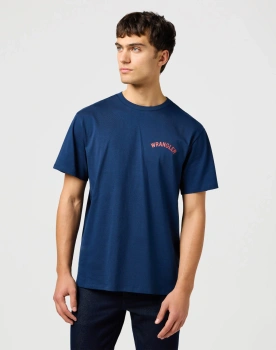 MESKA KOSZULKA WRANGLER GRAPHIC TEE NAVY 112362806