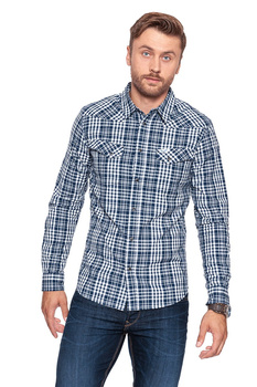 WRANGLER L/S HERITAGE WESTERN NEW INDIGO W57168RRQ