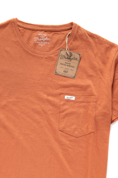 WRANGLER T SHIRT S/S 1PKT W TEE MANGO W7864FKJO