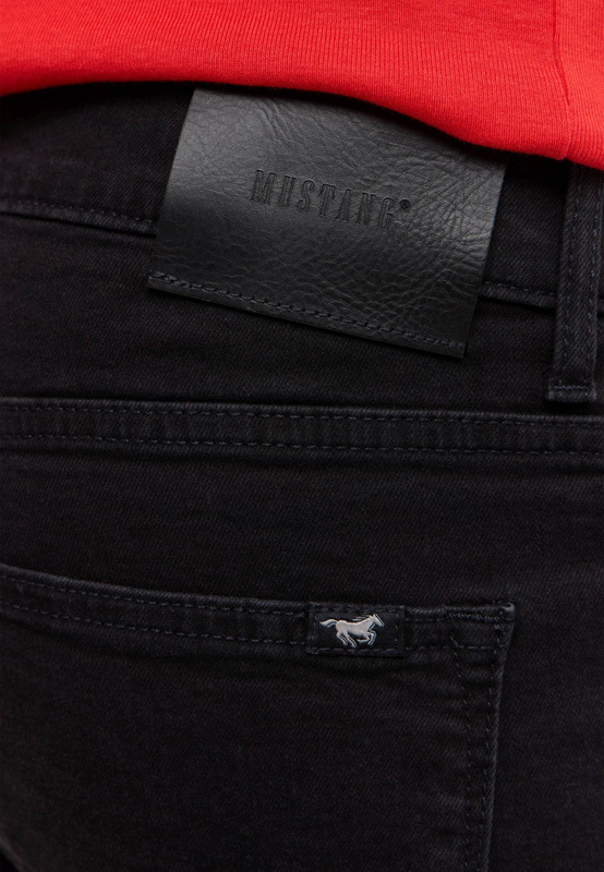 Męskie Spodnie jeansowe Mustang Style Frisco Skinny Denim Black 1016792 4000 902
