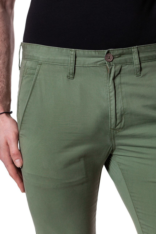 LEE SPODNIE MĘSKIE SLIM CHINO OLIVE GREEN L768FT33