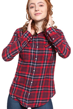 KOSZULA DAMSKA LEE REGULAR WESTERN WARP RED L46CPUKG 112110875
