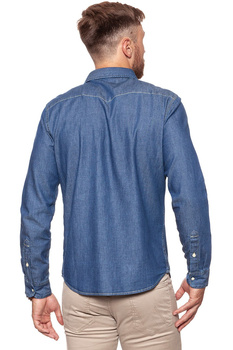 KOSZULA JEANSOWA MĘSKA LEE WESTERN SHIRT DEEP INDIGO L644BIPS 112115464