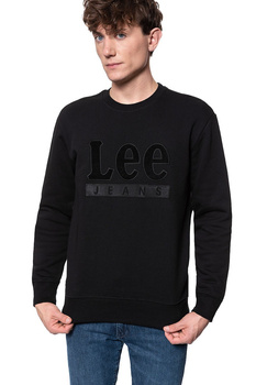 BLUZA LEE VELOURS CREW SWS BLACK L81STJ01 112121904