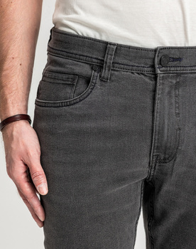 Męskie Spodnie Jeansowe Marcus Sebb 2215 Grey Miner 14-200302