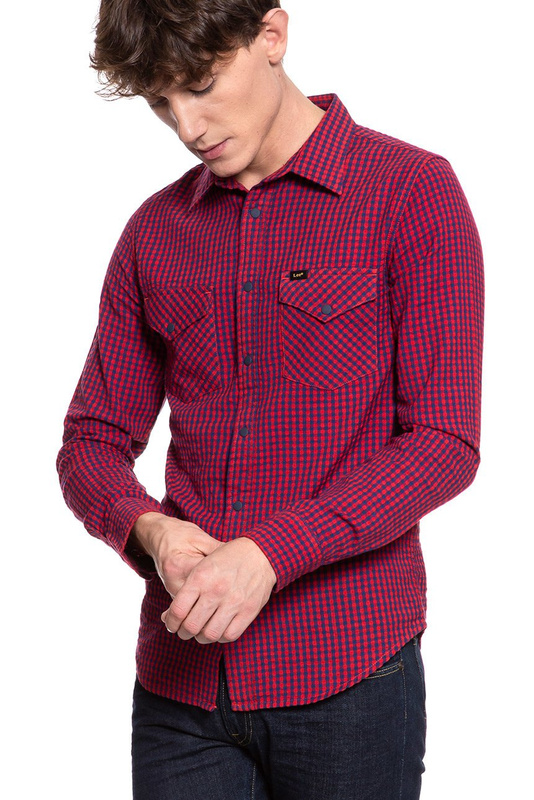 KOSZULA LEE WESTERN SHIRT BRIGHT RED L644NLEF 112115596
