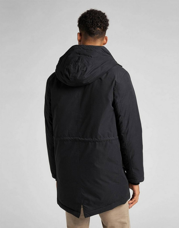 LEE ESSENTIAL PARKA MĘSKA KURTKA ZIMOWA BLACK L88COD01 112141013