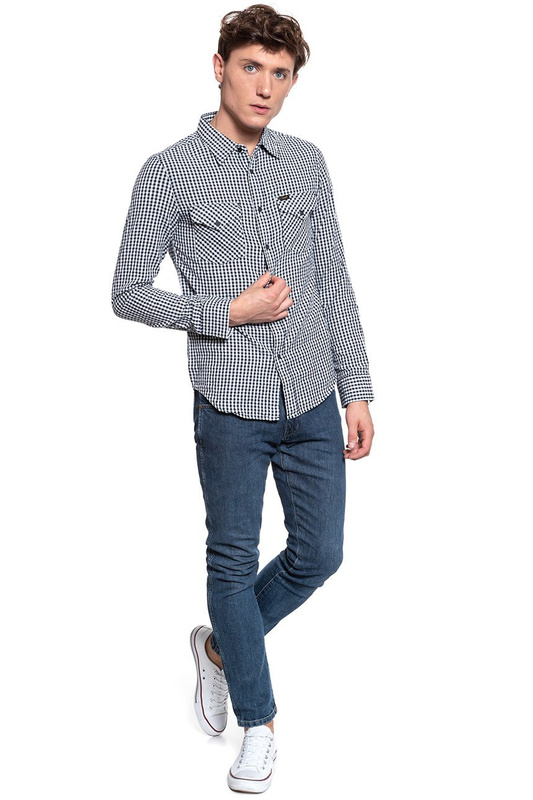 LEE WESTERN SHIRT MĘSKA KOSZULA W KRATĘ BLACK L644NL01 112115593