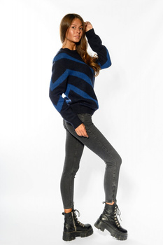 LEE PATTERN KNIT DAMSKI SWETER NIGHT SKY L52PLESJ 112112142