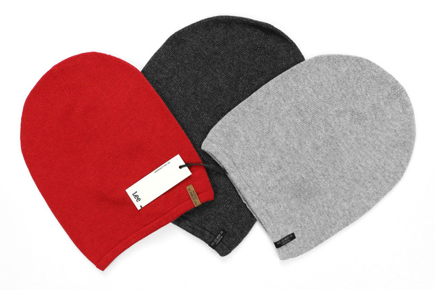 LEE OVERSIZED BEANIE GREY MELE LW104837