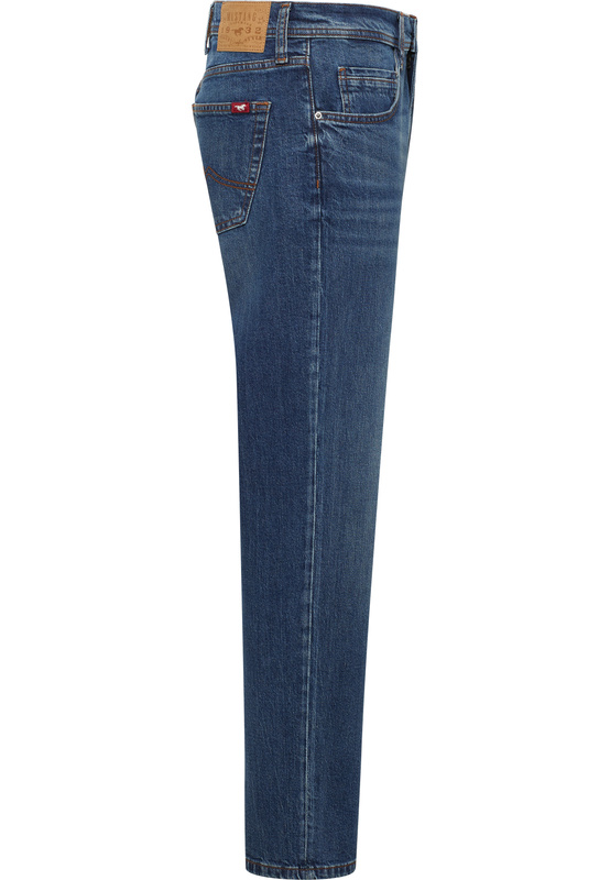 Męskie Spodnie Jeansowe Mustang Style Denver Straight Denim Blue 1017236 5000 883