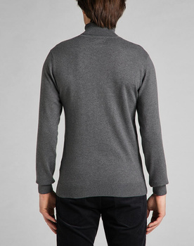 MĘSKI SWETER LEE HIGH NECK KNIT DARK GREY MELE L83CKF06 112140922