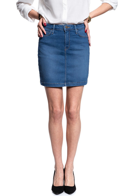 SPÓDNICA JEANSOWA LEE MID SKIRT MID BELLEVUE L38JLTGX 112108224