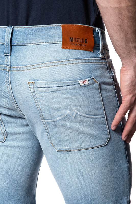 SPODENKI MĘSKIE MUSTANG 5 Pocket Short DENIM BLUE 1007108 5000 413