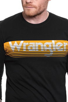 KOSZULKA LONGSLEEVE WRANGLER LS LOGO TEE BLACK W744D3100 112131092