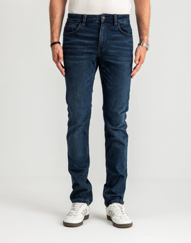 Męskie Spodnie Jeansowe Tom Tailor Josh Dark Stone Blue Black Denim 1021434 10173