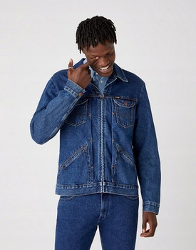 MĘSKA KURTKA JEANSOWA WRANGLER BRAD JACKET SPOILT BRAD W456SF42P 112128907