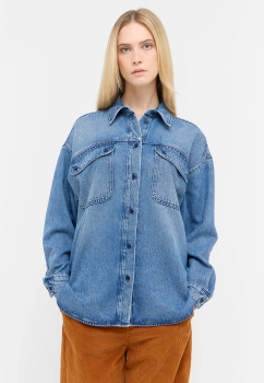 Damska Koszula Mustang Style Avilla Shirt Denim Blue 1015592 5000 401