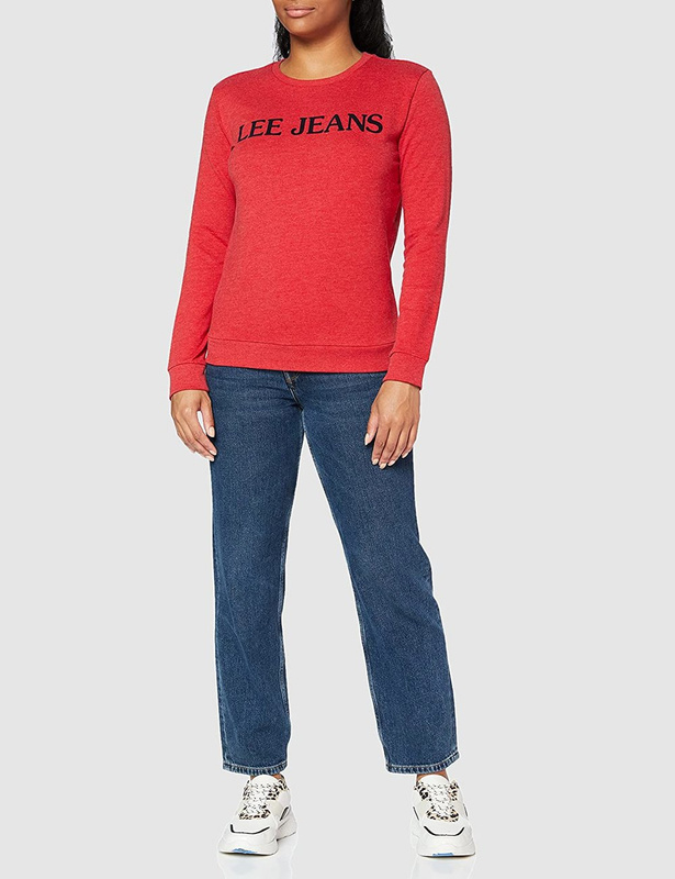 BLUZA DAMSKA LEE LOGO SWS WRAP RED L36IHDKG 112107868