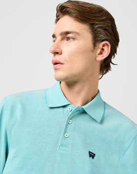 WRANGLER MĘSKA KOSZULKA WRANGLER REFINED POLO SHIRT TEAL 112362834