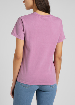 LEE REGULAR GRAPHIC TEE DAMSKI T-SHIRT KOSZULKA NADRUK PLUM L44PUZUJ 112145173