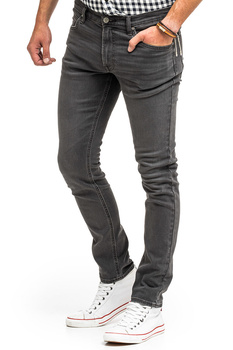 MĘSKIE SPODNIE LEE LUKE DARK GREY L719PCAQ 112331019