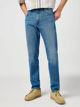 MESKIE SPODNIE WRANGLER RIVER BEDAZZLED BLUE 112364424