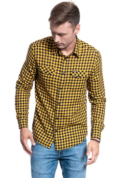 KOSZULA WRANGLER LS 2PKT FLAP SHIRT MIN YELLOW W5A5ORY02 112130073