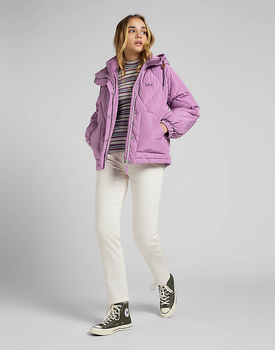 LEE SHORT PUFFER DAMSKA KURTKA PUCHOWA LOGO PANSY L55LEV63 112320687