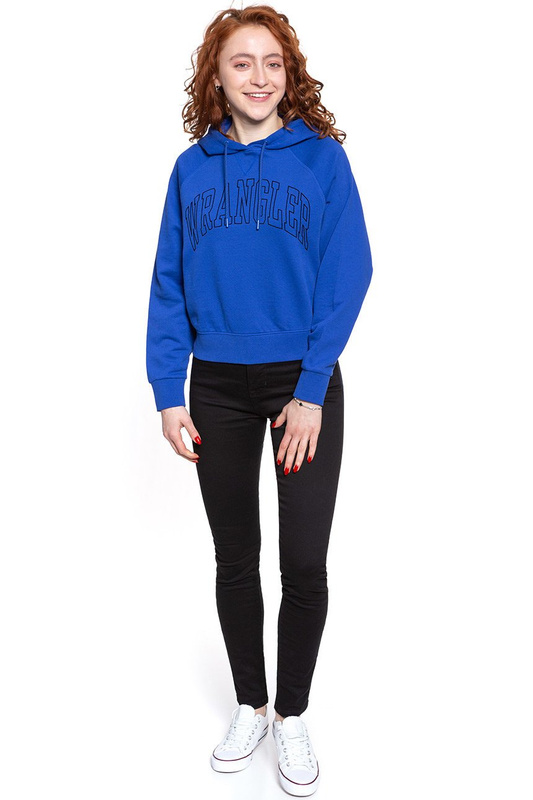 BLUZA WRANGLER RETRO HOODY COBALT BLUE W6N5IRB09 112130798
