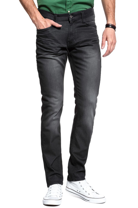 SPODNIE MĘSKIE MUSTANG Oregon Tapered K DENIM BLACK 1006661 4000 923